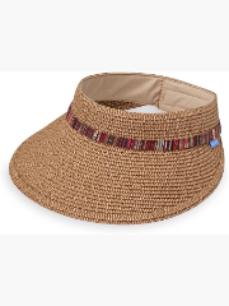 Wide Brim Sun Visor With Upf 50+ Sun Protection - Packable & Adjustable